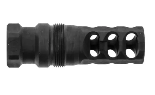 PWS FRC Compensator Flat 3-port for 13.8 barrel 1/2-28 threads .223 – FRC-F-3P-X-1/2X28