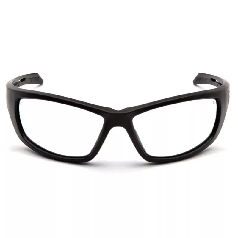 Pyramex Venture Gear Howitzer Shooting Glasses Black Frame with Clear Anti-Fog Lens