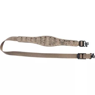 Quake Claw Contour, 2 Point Rifle Sling, Sand Camo, Includes Hush Stalker II QD Metal Sling Swivels 53004-6