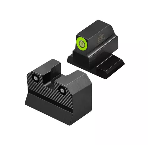 R3D 2.0 SUPPRESSOR HEIGHT NIGHT SIGHTS – BLACK, HK VP9 OR, FRONT GREEN CIRCLE