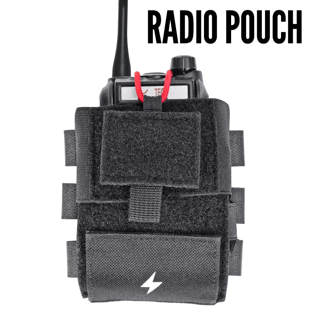 Radio Pouch Small Molle Walkie-talkie Phone Elastic Retention
