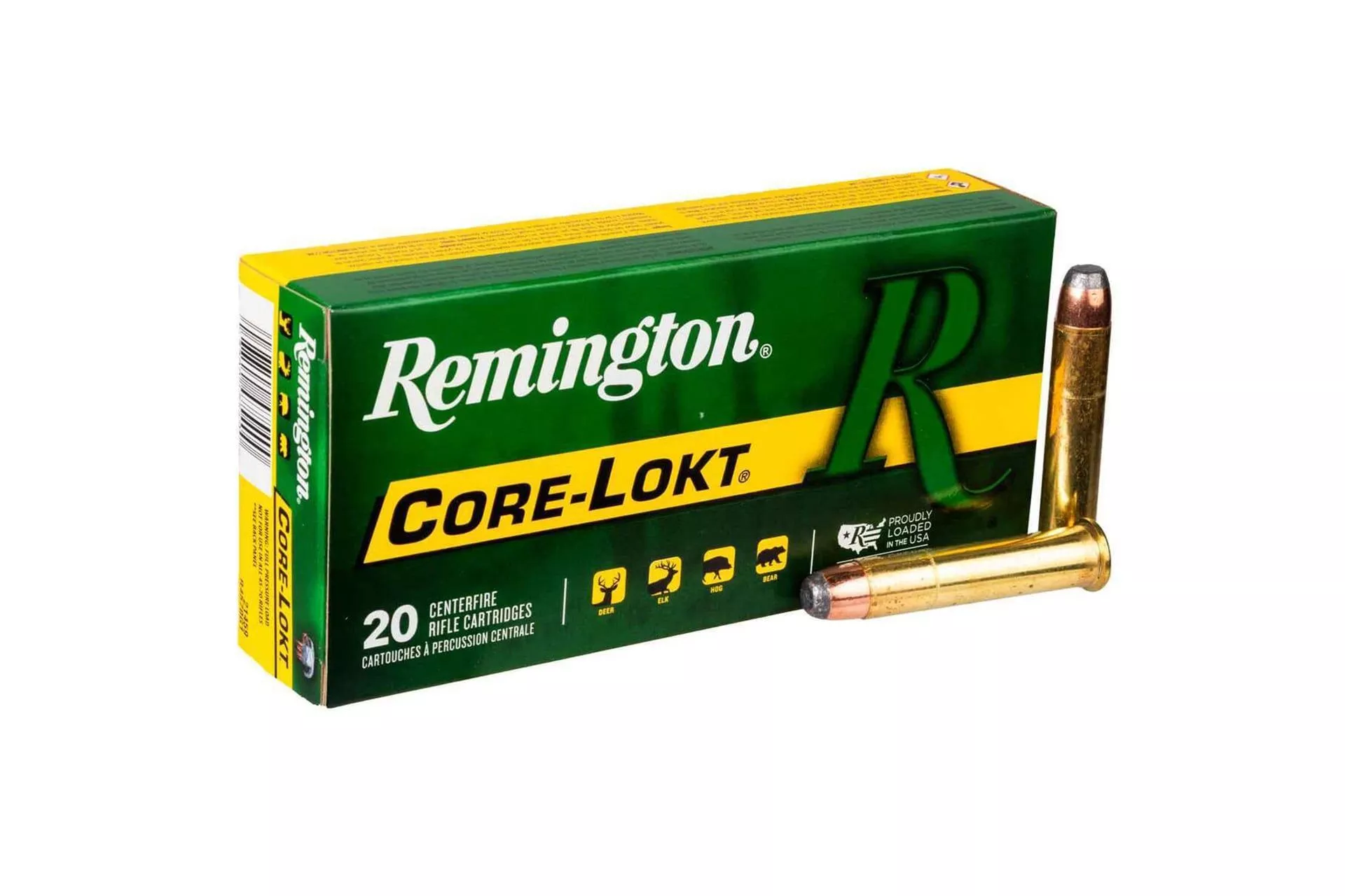 Remington Ammunition 21459 Core-Lokt 45-70 Gov 405 gr Soft Point Core Lokt Rifle Ammo – 20 Rounds – 21459