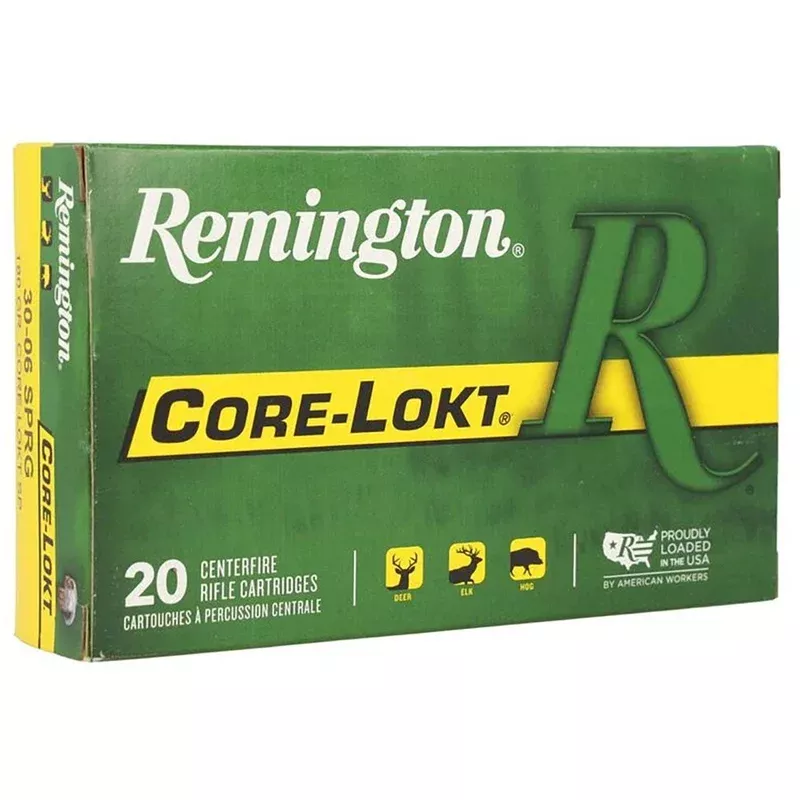 REMINGTON – Core-Lokt 30-06 Springfield 180gr Core-Lokt Soft Point 20/BX Quantity Discount PriceAdd To Favorite