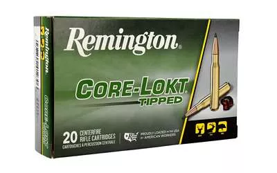 Remington, CORE-LOKT, TIPPED, 270 Winchester, 130 Grain, Polymer Tip, 20 Round Box