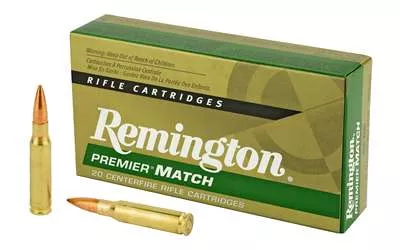 Remington, Premier Match, 308 Winchester, 175 Grain, Hollow Point, 20 Round Box