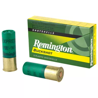 Remington Remington Express 12 Gauge 00 Buckshot Shotshells – 2.75 Inch, 3 ¾ Dram, 000 Buck, 5 Rounds per Box