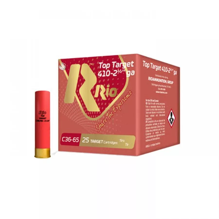 Rio Ammunition RC368 Game Load Heavy Field 410 Gauge 2.50" 1/2 oz 8 Shot 25 Per Box/ 10 Case