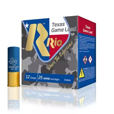 Rio Texas Game Load 36 Shotshells 12 ga 2-3/4″ 1-1/4oz 1260 fps #7.5 25/ct