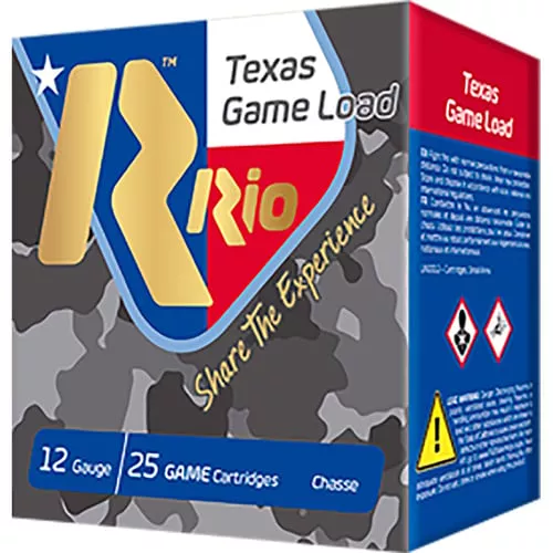 Rio Top Game HV Shotshells 12 ga 2 3/4″ 3 3/4 dr 1 1/4 oz #5 1330 fps 25/ct