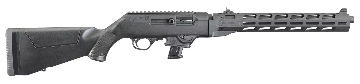 Ruger 19116 PC Carbine *CA Compliant 9mm Luger 10+1 16.12" Fluted Barrel, Type III Hard Coat Anodized Aluminum Alloy Receiver, Synthetic Stock, M-Lok Accessory Slots, Optics Ready