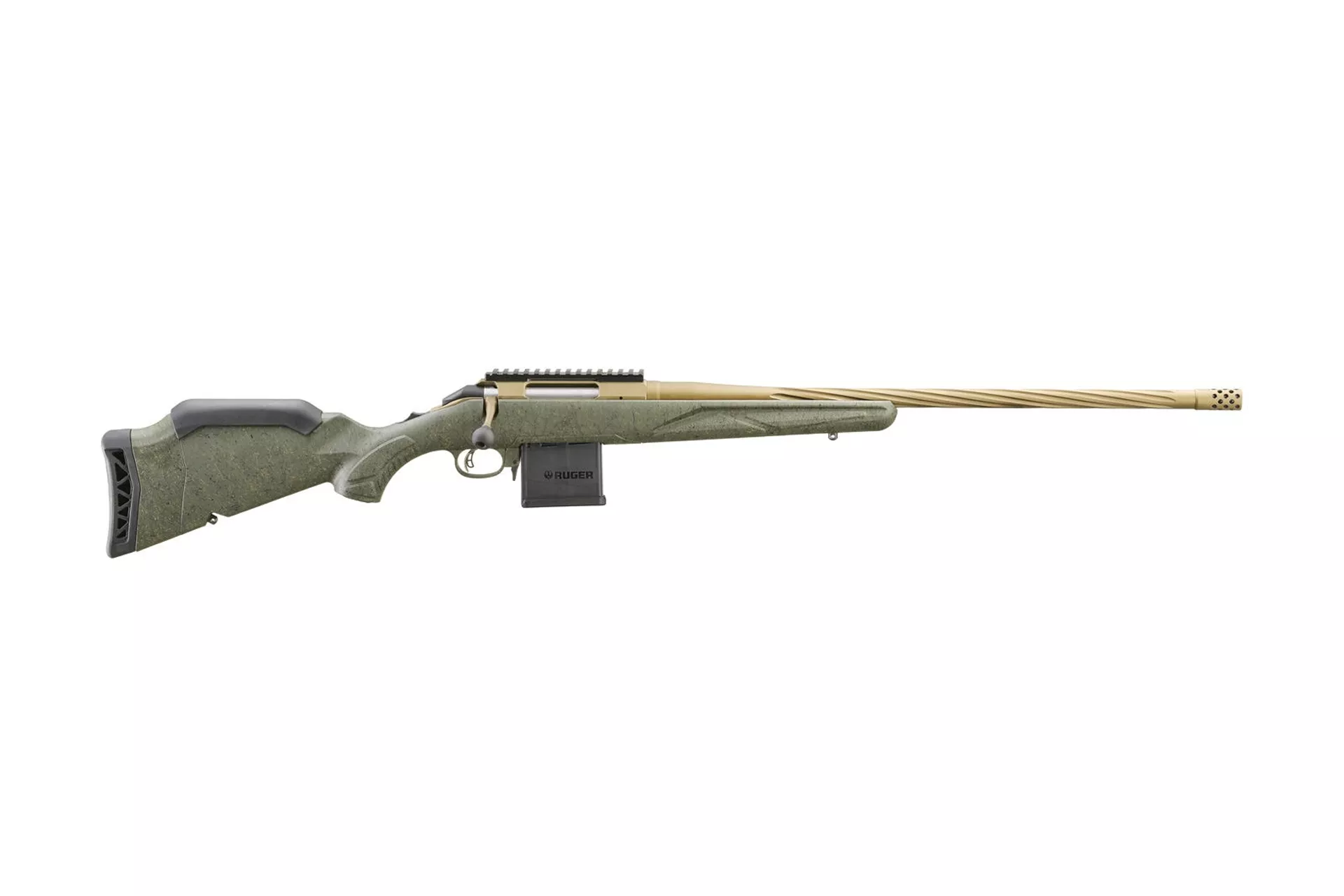 Ruger American Predator Gen II 22″ .223 Remington 10rd Bolt-Action Rifle – OD Green/Burnt Bronze – 46939