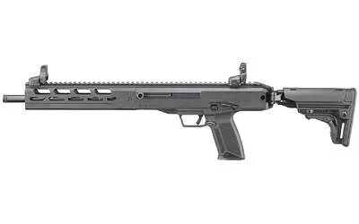 Ruger, LC Carbine, Semi-automatic Rifle, 5.7X28MM, 16.25″ Fluted Barrel, Threaded, 1/2×28 Threads, Black Anodized Finish, Side Folding Collapsible Stock, 1 Magazine, 20 Rounds, MLOK Handguard – FREE SHIPPING