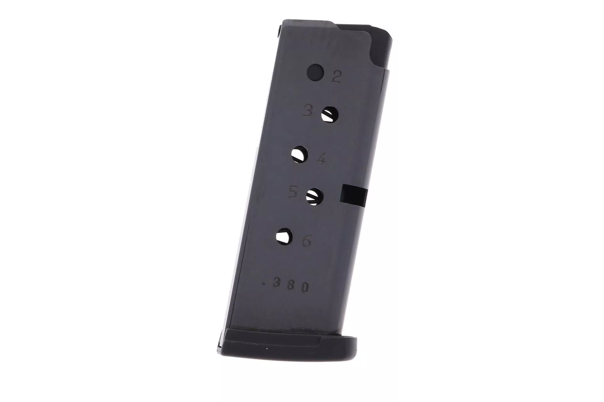 Ruger, Magazine, 380ACP, 6 Rounds, Fits Ruger LCP, with Finger Rest, Steel, Blued Finish – 90333