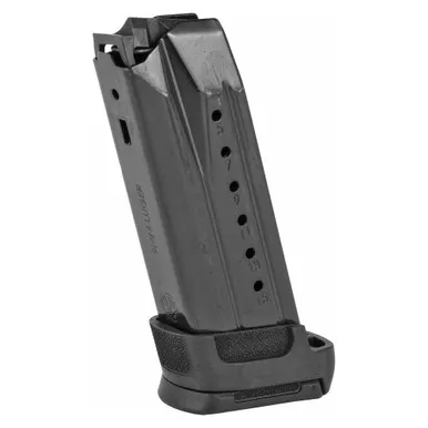 Ruger Magazine, 9MM, 15 Rounds, Fits Ruger Security-9, Steel, Black, Includes Sleeve Extension 90681