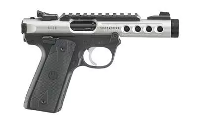 Ruger, Mark IV 22/45 Lite, Semi-automatic, Single Action, Polymer Frame Pistol, 22 LR, 4.4″ Threaded Barrel, Clear Anodized Finish, Checkered Grips, Adjustable Rear Sight, Ambidextrous Safety, 10 Rounds, 2 Magazines, Optic Ready – FREE SHIPPING