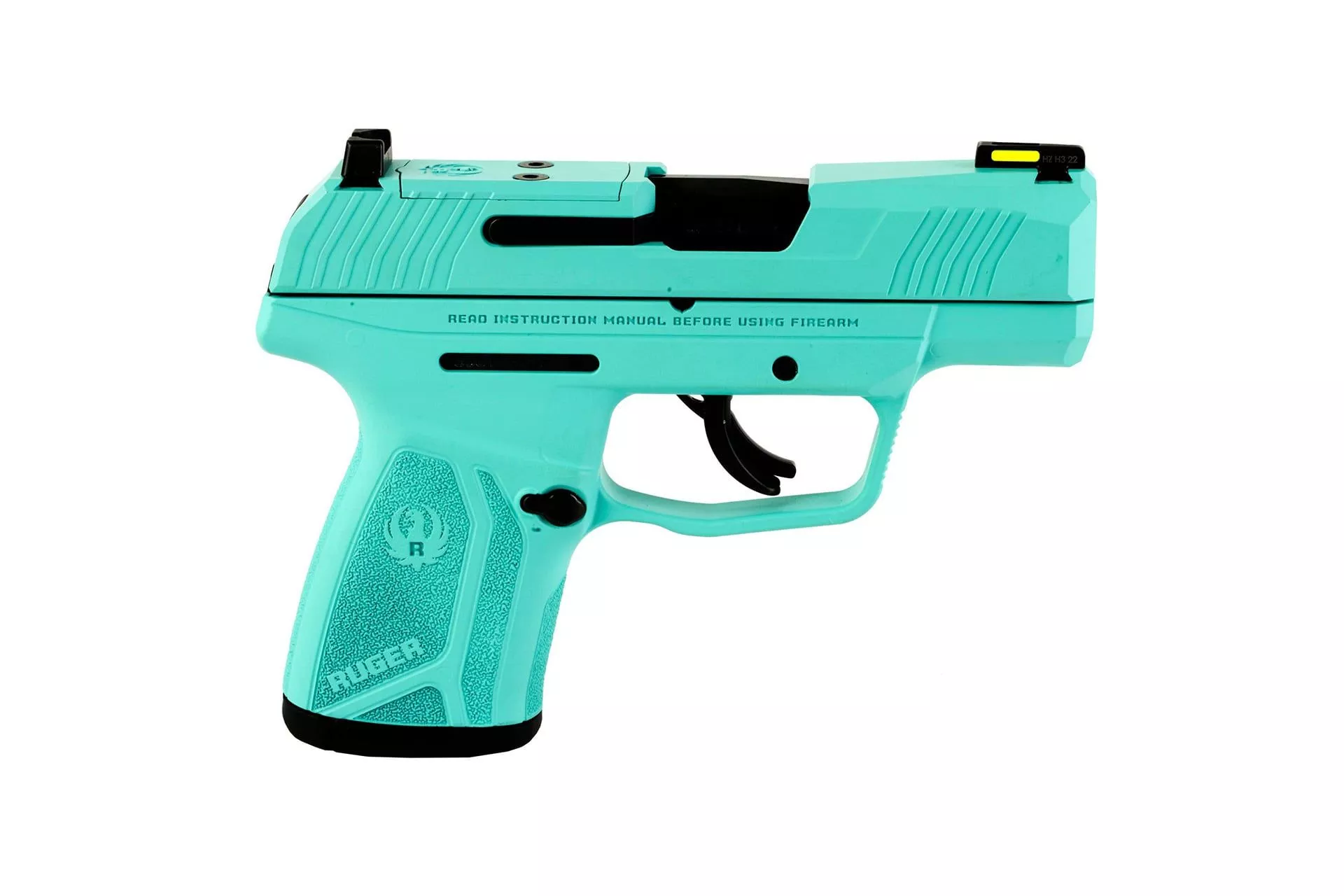 Ruger MAX-9 Semi Striker Fired Sub-Compact 9MM 3.2″ Robin’s Egg Blue 10 Rounds Optics Ready No Thumb Safety Front Night Sight – *RUG03503-REB-SCT