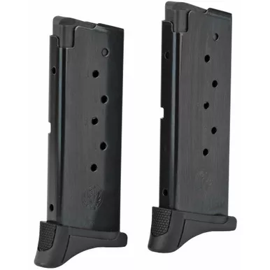 Ruger Ruger, Magazine, 9MM, 7 Rounds, Fits Ruger LC9/LC9s and EC9s, with Finger Rest, 2 Pack, Steel, Blued Finish 90642