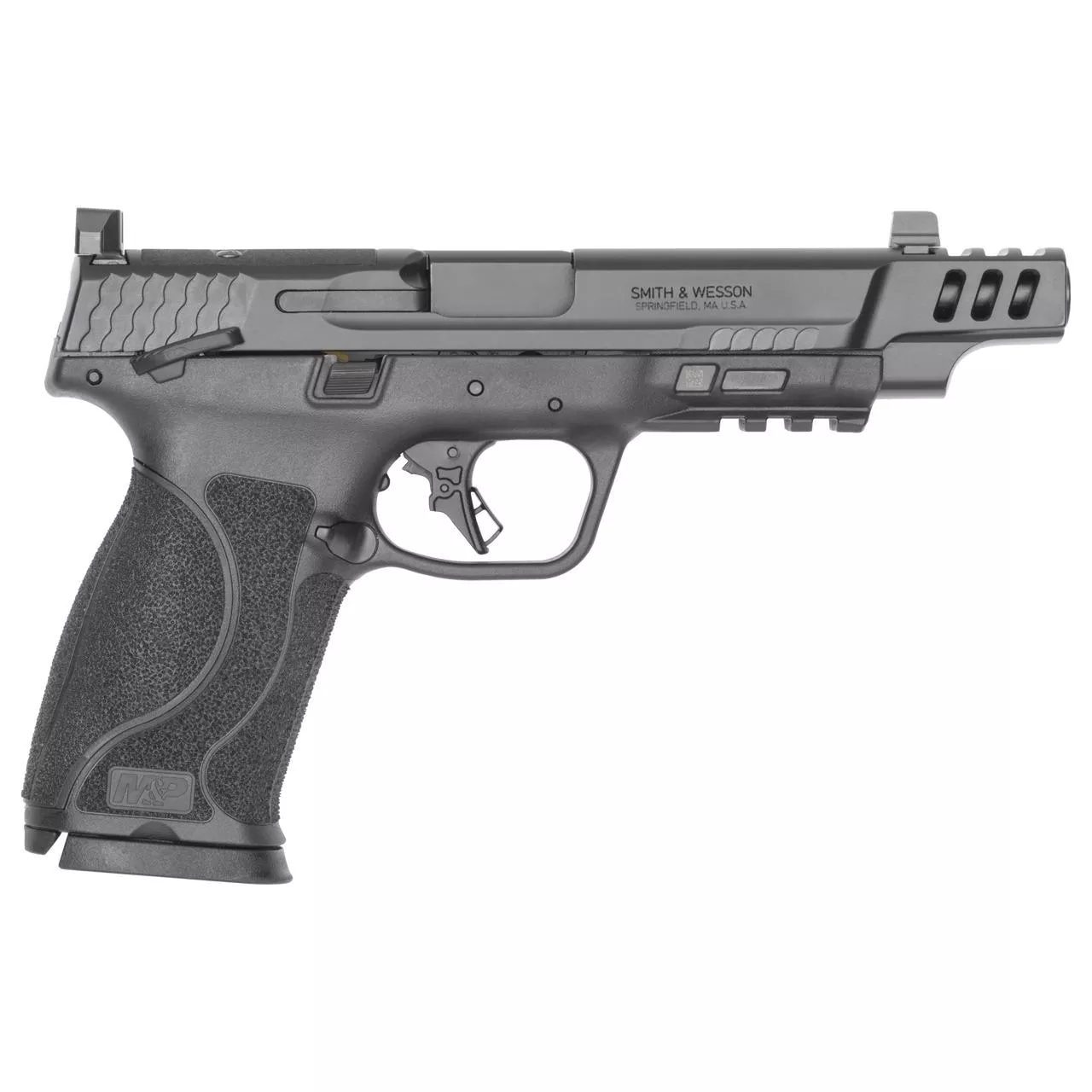 S&W PC M&P 10mm M2.0 Optic Ready Thumb Safety Handgun 10mm Auto 10rd Magazines(2) 5.6" Ported Barrel TLCI CA Compliant