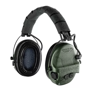 Safariland Over-the-Head Electronic Earmuffs — OD Green