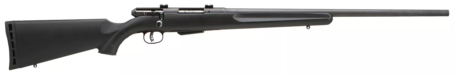 Savage Arms 19154 25 Walking Varminter Full Size 222 Rem 4+1 22″ Matte Black Heavy Barrel, Matte Black Carbon Steel Receiver Drilled & Tapped, Matte Black Fixed Varmint Synthetic Stock, Right Hand