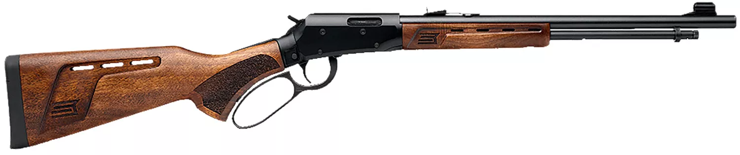 Savage Arms 46020 Revel Deluxe Full Size 22 LR 12+1 18" Black Threaded Barrel, Black Drilled & Tapped Aluminum Receiver, Satin Walnut Fixed Stock, Right Hand
