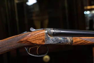 SAVAGE - Fox, SxS, A Grade, SPECIAL Prototype C-Engraving, 20ga. 28" Barrels with 5 Screw-in Choke Tubes. #62897