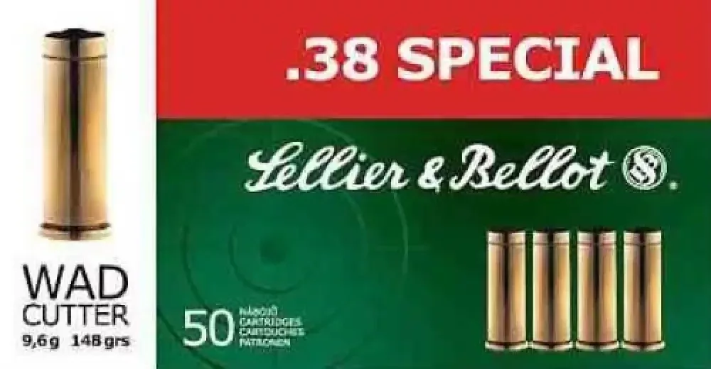 Sellier & Bellot 38 Special Precision Ammunition Full Metal Jacket