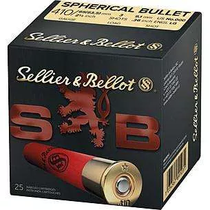 Sellier & Bellot Shotshells .410 ga 2-1/2″ 3 plts #000 1247 fps 25/ct