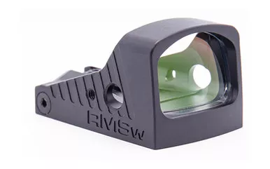 Shield Sights RMSW, Waterproof, Glass Edition, Mini Red Dot Sight, Non Magnified, Shield RMSc Footprint, 8 MOA Red Dot, Black RMSW-8MOA-GLASS