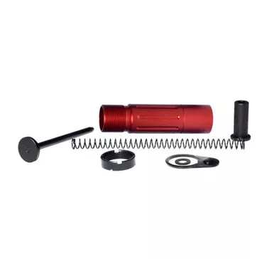 Short Buffer Tube System With QR Sling Adapter Cap - Red