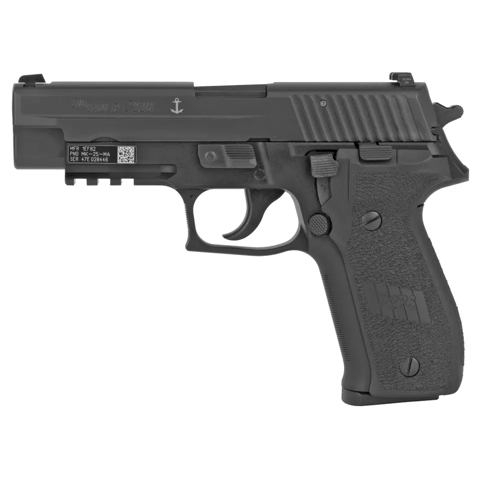 SIG P226 MK25 9mm Pistol 4.4" Barrel 10-Round Capacity with Night Sights - MA Compliant