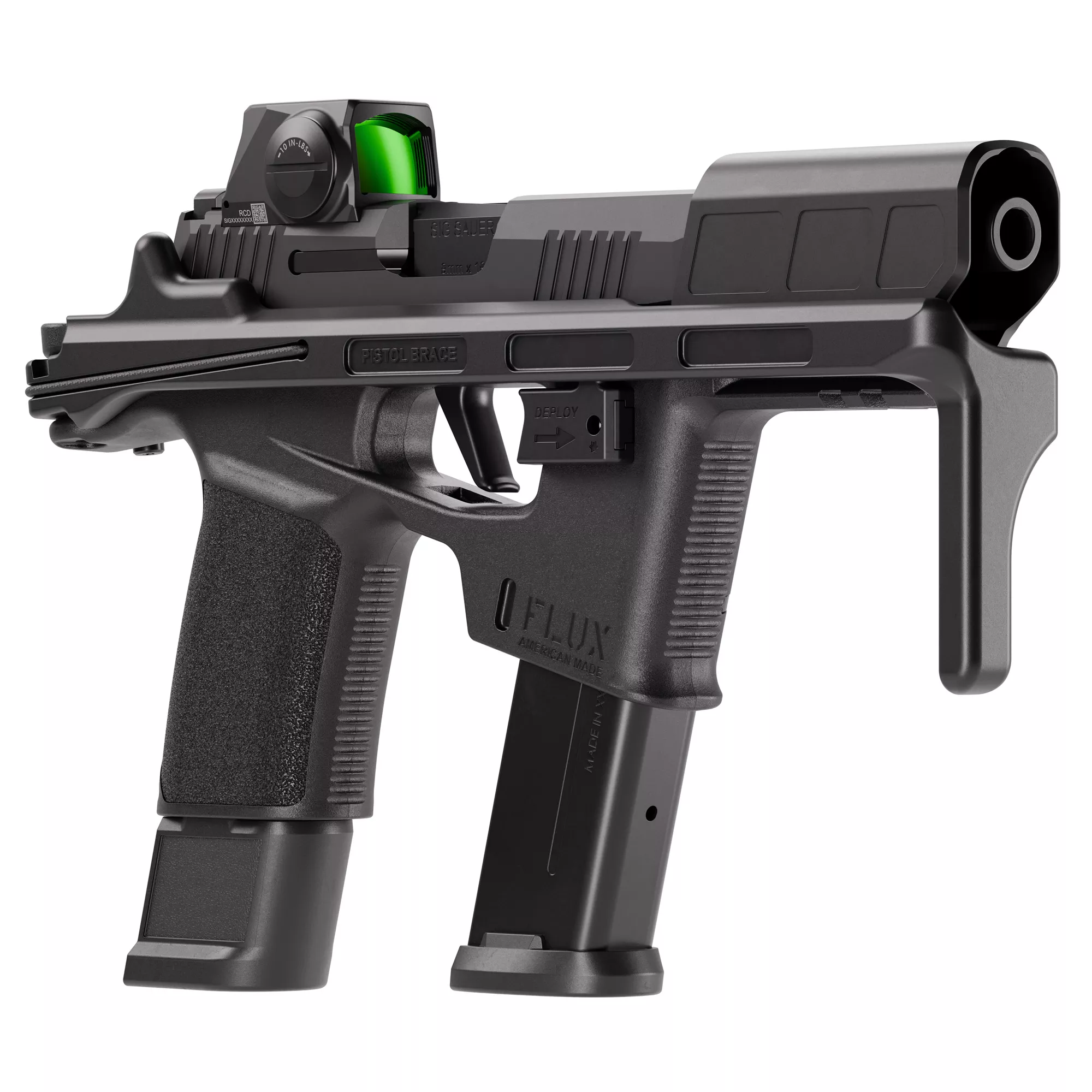 SIG P365 FLUX 9MM 6″ 25RD RMEO BRACE