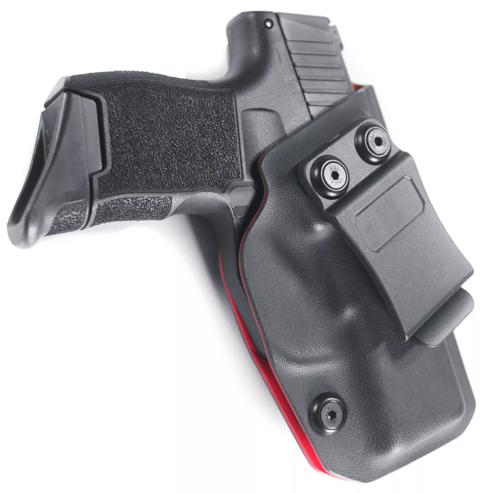 For SIG P365 IWB Red / Black Kydex Concealed Carry Retention Holster Right Hand