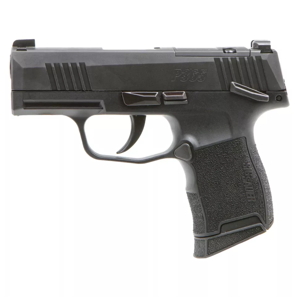 SIG P365 MS 9mm Pistol, 3.1" Barrel, 10-Round Capacity, Black, Optics Ready
