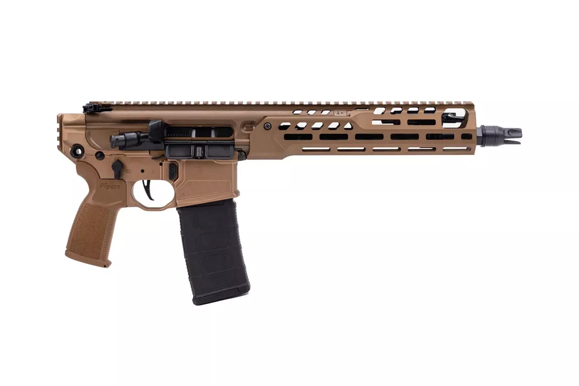 Sig Sauer MCX-Spear LT 11.5″ 5.56 NATO 30rd Semi-Auto Pistol – Coyote – PMCX-556N-11B-LT