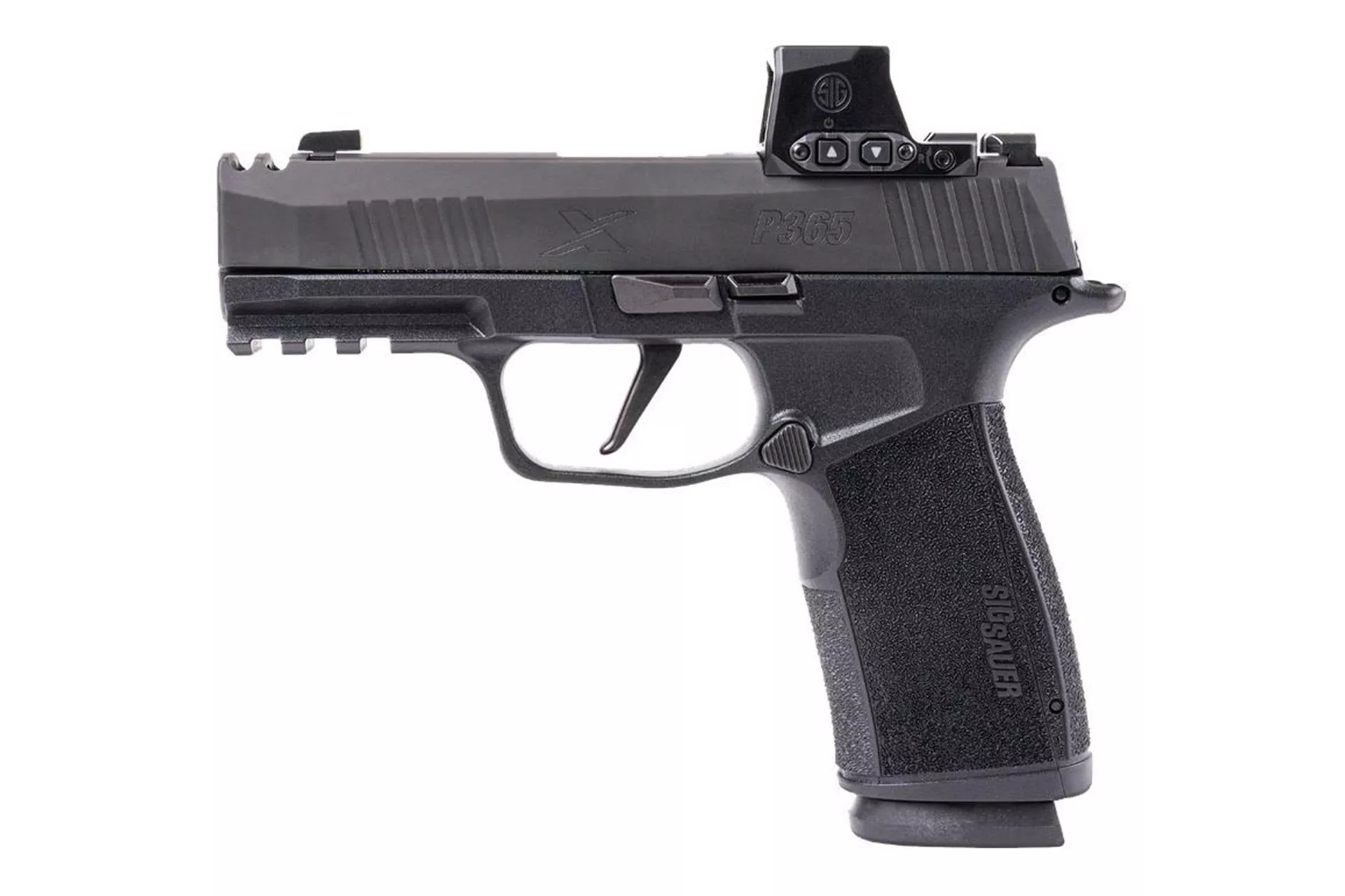 Sig Sauer P365-XMACRO Romeo-X 3.1″ 9mm 17Rd Compact Semi-Auto Pistol – Black – 365XCA-9-COMP-RXX
