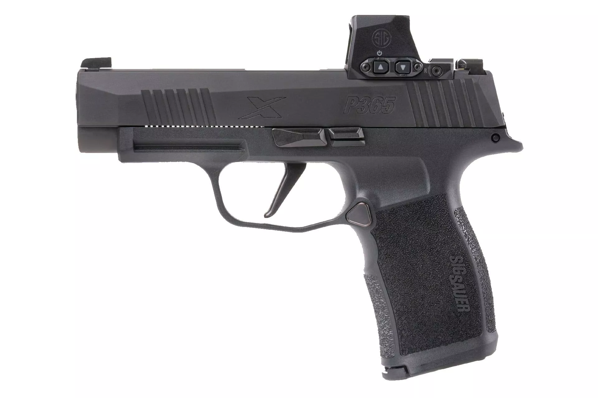 Sig Sauer P365X Romeo-X 3.7″ 9mm 12Rd Compact Semi-Auto Pistol – Black – 365XL-9-BXR3-RXX
