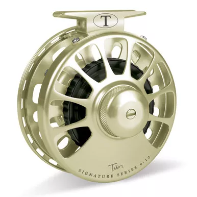 Signature Series 9-10wt Gold Reel Black Hub