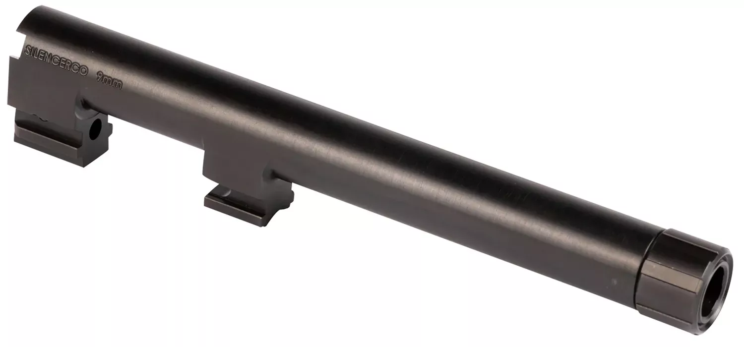 SilencerCo AC2291 Beretta 9mm Luger 5.30″ Threaded Black Nitride Stainless Steel, Fits Beretta 92FS/M92X