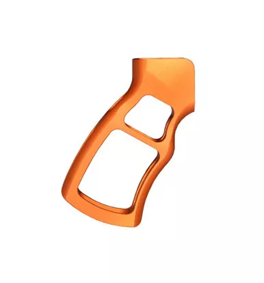 Skeletonized Ergonomic Rear Pistol Style Grip, Orange