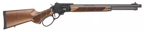 Smith & Wesson 13810 1854357 Mag 10+1 19.25″ Black Armornite Threaded Barrel, Black Armornite Picatinny Rail Stainless Steel Receiver, Fixed w/Textured Grip Panels Walnut Stock