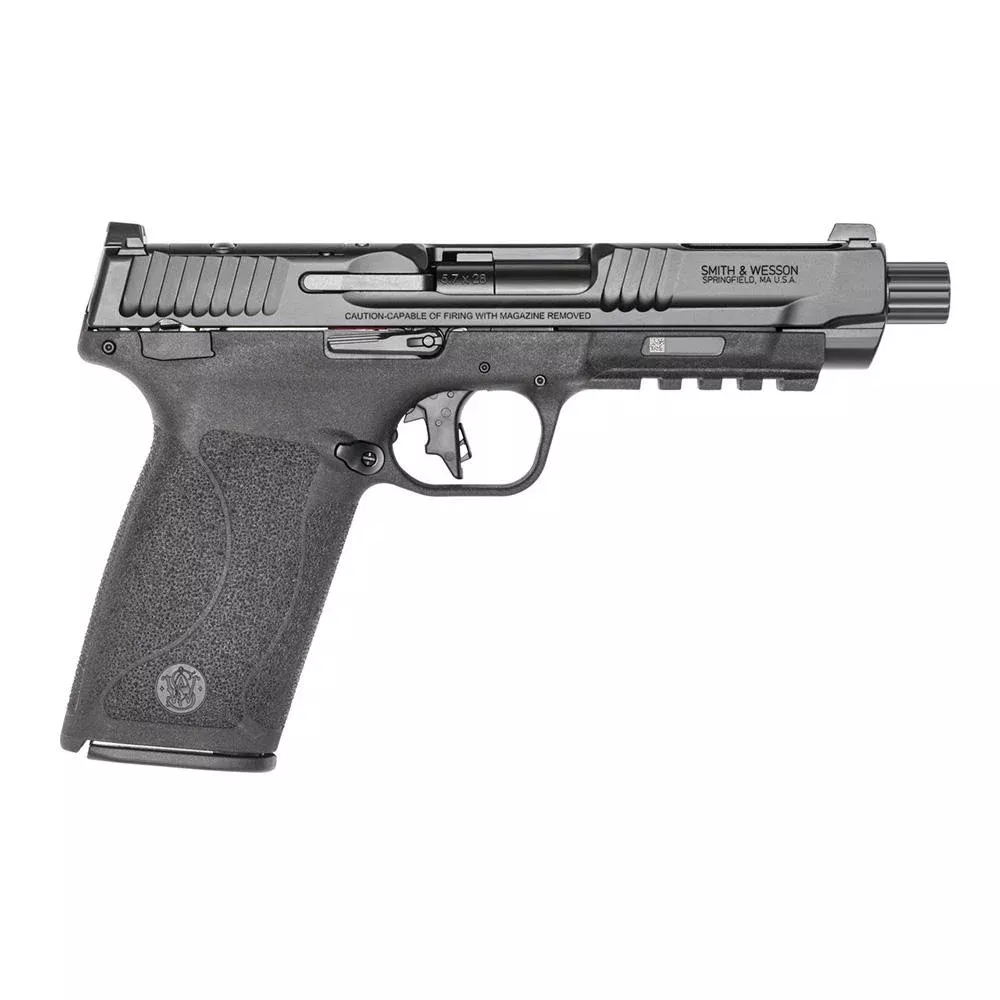 Smith & Wesson M&P 5.7 OR Handgun 5.7x28mm 22rd Magazines(2) 5″ Threaded Barrel No Thumb Safety