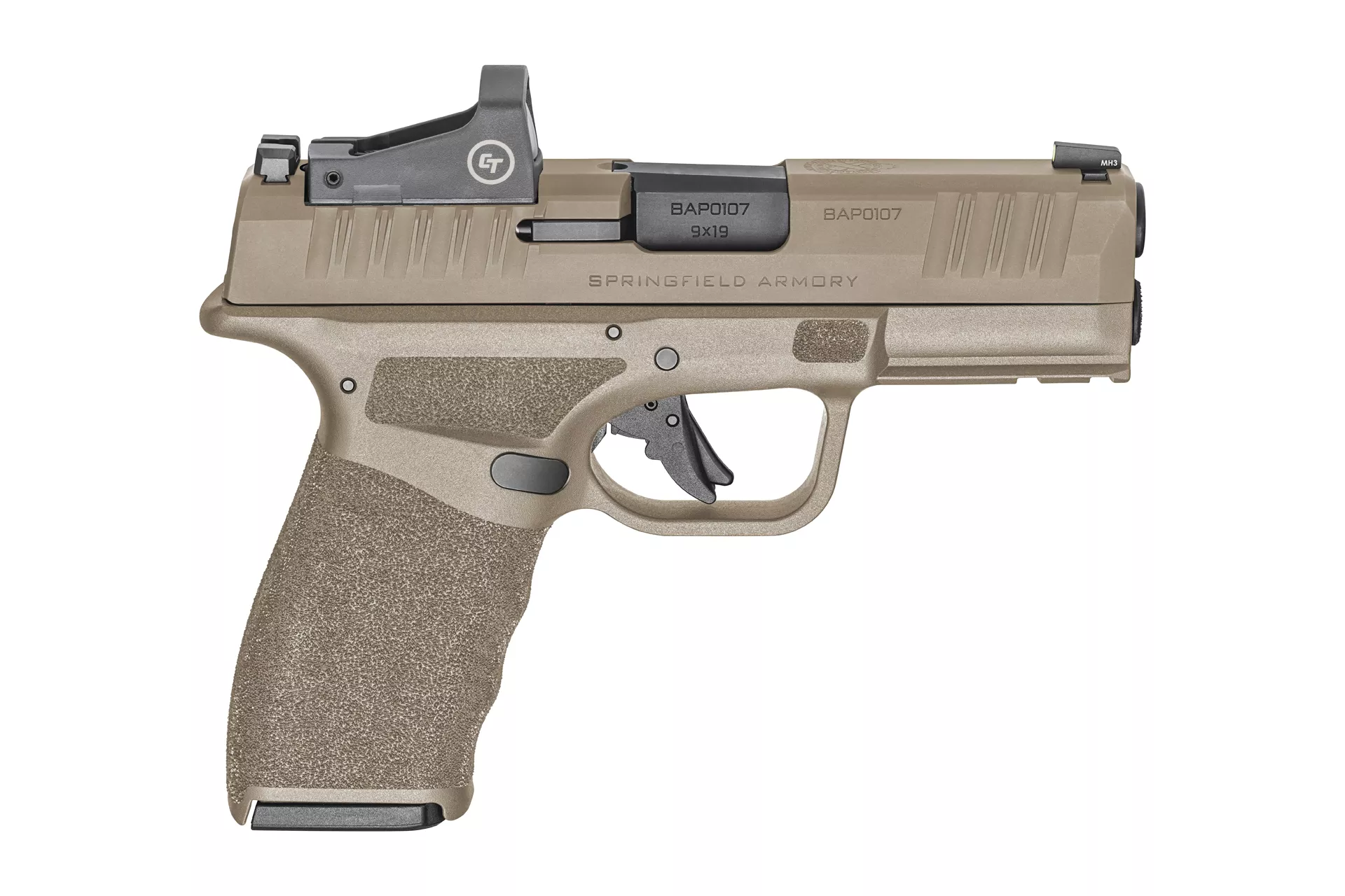 Springfield Armory Hellcat PRO 3.7 9mm Compact Semi-Auto Pistol – FDE – HCP9379FOSPCT