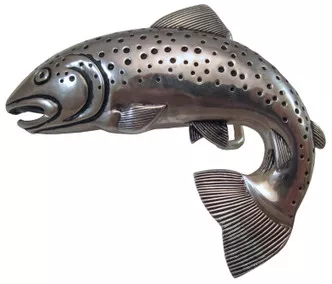 Sterling Silver Trout Buckle