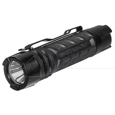 Streamlight PolyTac 1X, Multi-Fuel Handheld Flashlight, Matte Finish, Black, 500 Lumens and 18,000 Candela, Includes (1)-CR123A Lithium Battery and (1)-AA Alkaline Battery 86000