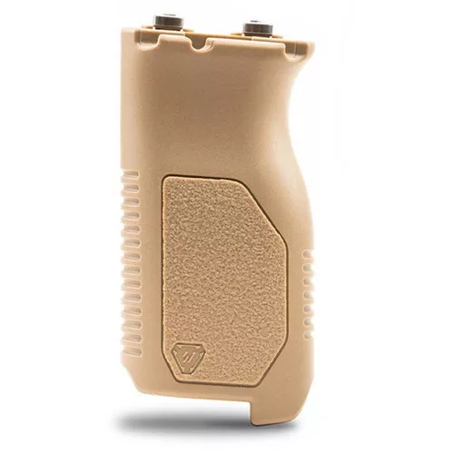 Strike Industries ARCMAGLFDE Angled Vertical Grip Long Flat Dark Earth Polymer with Cable Management Storage for M-LOK Rail