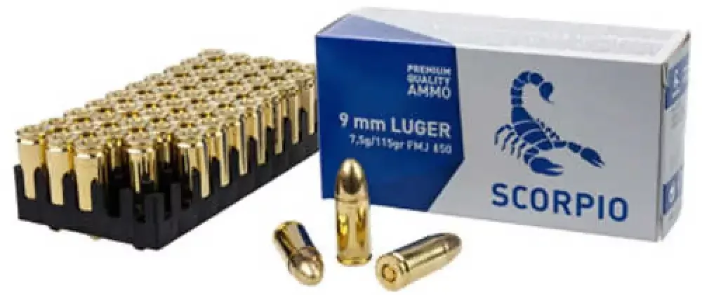 Stv Technology Scorpio Ammo: Gold 9mm Power Unleashed