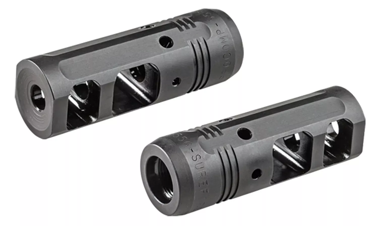 SureFire PROCOMP556 ProComp Muzzle Brake Black Nitride Steel with 1/2″-28 tpi Threads & 2.50″ OAL for 5.56X45MM NATO M16, M4