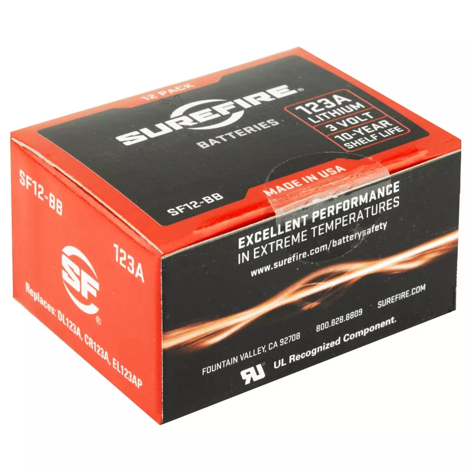 Surefire SF123A Batteries 12 Pack