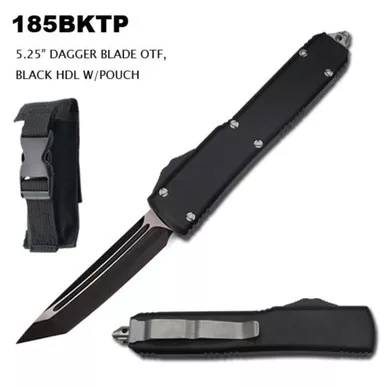 TACTICAL OTF KNIFE 8.75″ OVERALL- BLACK